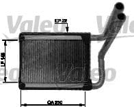 Radiador de calefacción, calefacción interior VALEO 812429