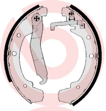 Juego de zapatas de frenos BREMBO S 85 531