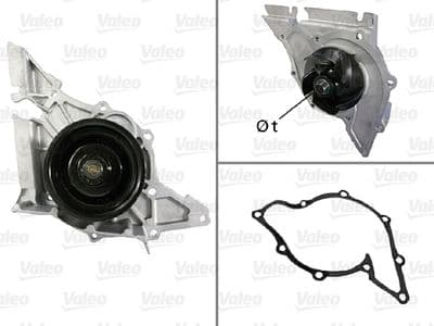 Bomba de agua, refrigeración del motor VALEO 506517