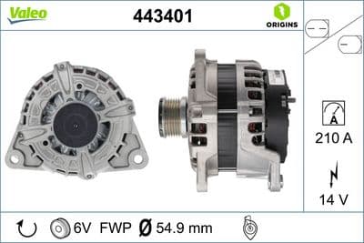 Alternador VALEO 443401
