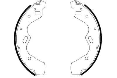 Juego de zapatas de frenos Kavo Parts KBS-5412