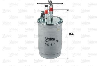 Filtro combustible VALEO 587518