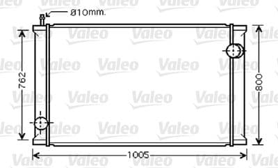 Radiador, refrigeración del motor VALEO 733440