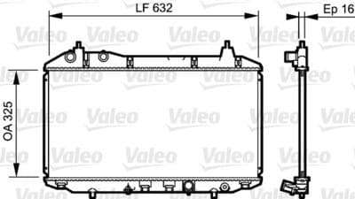 Radiador, refrigeración del motor VALEO 735241