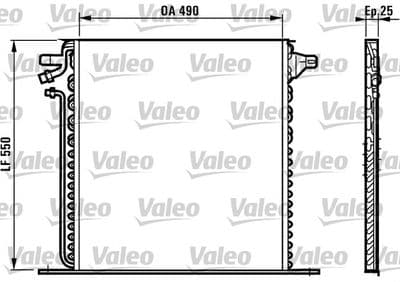 Condensador, aire acondicionado VALEO 817011