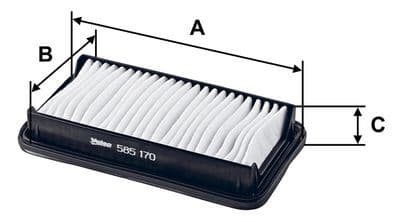Filtro de aire VALEO 585170
