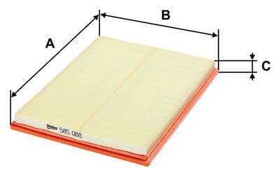 Filtro de aire VALEO 585088