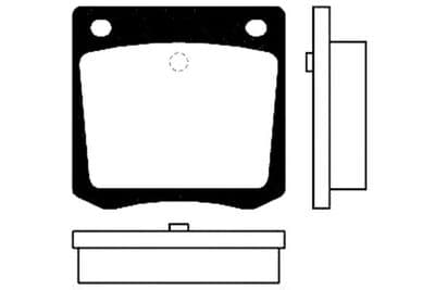 Juego de balatas de freno Kavo Parts BP-6540