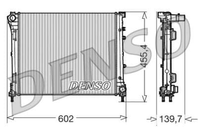 Radiador, refrigeración del motor DENSO DRM09162
