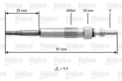 Bujía de precalentamiento VALEO 345125
