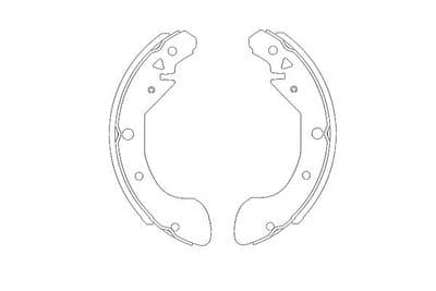 Juego de zapatas de frenos Kavo Parts KBS-1402