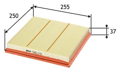 Filtro de aire VALEO 585179