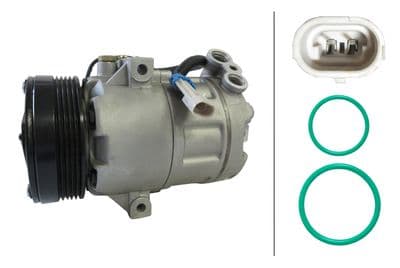 Compresor, aire acondicionado HELLA 8FK 366 203-631
