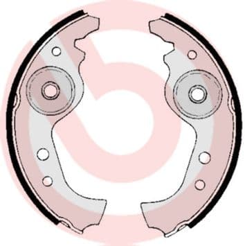 Juego de zapatas de frenos BREMBO S 23 501