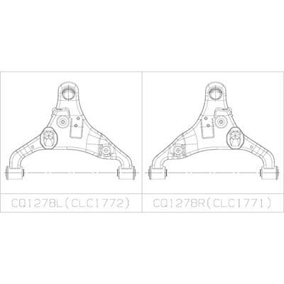 Brazo oscilante, suspensión de ruedas CTR CQ1278R