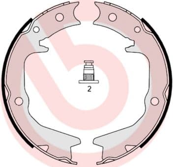 Juego de zapatas de frenos, freno de mano BREMBO S 54 519