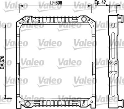 Radiador, refrigeración del motor VALEO 730380