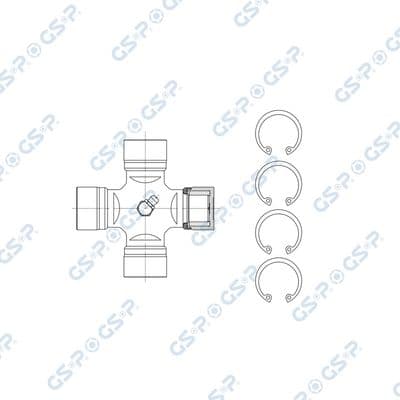 Junta, árbol cardán GSP UJ900204