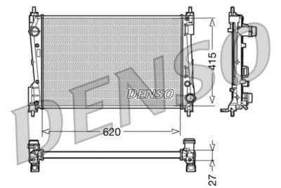 Radiador, refrigeración del motor DENSO DRM09110