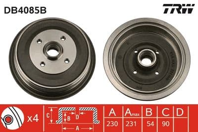 Tambor de freno TRW DB4085B