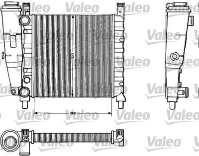 Radiador, refrigeración del motor VALEO 883812