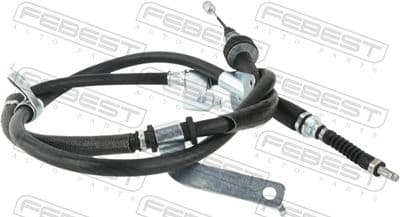 Cable de accionamiento, freno de estacionamiento FEBEST 12100-D7RH