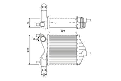 Radiador de aire de admisión VALEO 817882