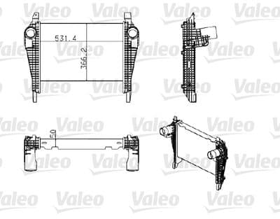 Radiador de aire de admisión VALEO 818778