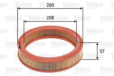 Filtro de aire VALEO 585686