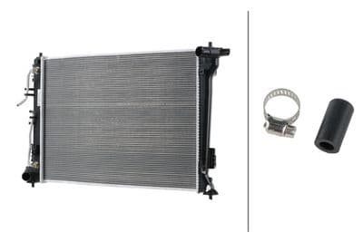 Radiador, refrigeración del motor HELLA 8MK 366 308-981