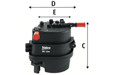 Filtro combustible VALEO 587534