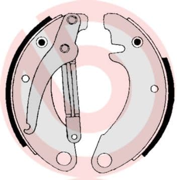 Juego de zapatas de frenos BREMBO S 61 501
