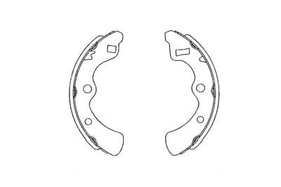Juego de zapatas de frenos Kavo Parts KBS-2904