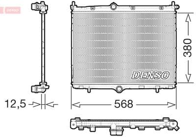 Radiador, refrigeración del motor DENSO DRM21107