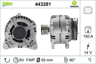 Alternador VALEO 443281