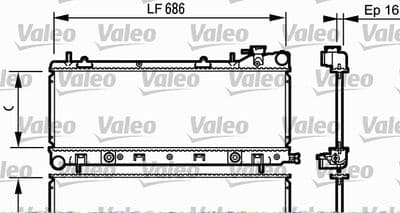 Radiador, refrigeración del motor VALEO 734577