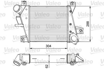 Radiador de aire de admisión VALEO 818360
