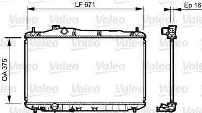Radiador, refrigeración del motor VALEO 735243