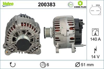 Alternador VALEO 200383