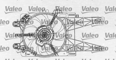 Ventilador, refrigeración del motor VALEO 698763