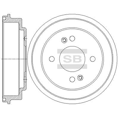 Tambor de freno Hi-Q SD2048
