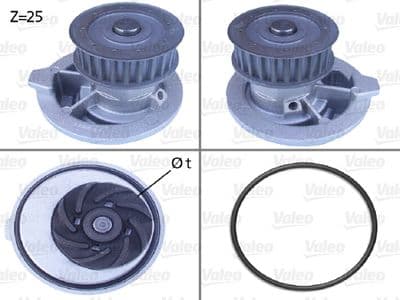 Bomba de agua, refrigeración del motor VALEO 506310