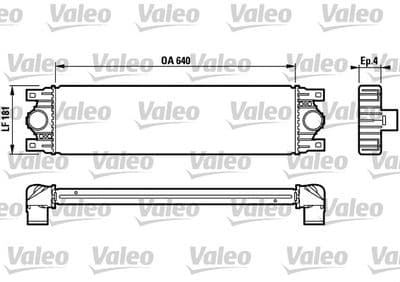 Radiador de aire de admisión VALEO 817115