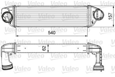 Radiador de aire de admisión VALEO 818642
