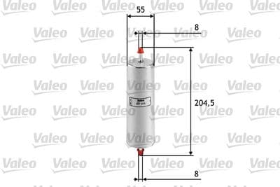 Filtro combustible VALEO 587015