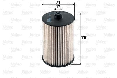Filtro combustible VALEO 587926