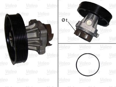 Bomba de agua, refrigeración del motor VALEO 506716
