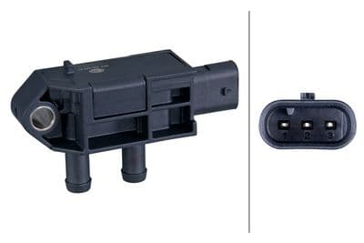 Sensor, presión gas de escape HELLA 6PP 358 392-271