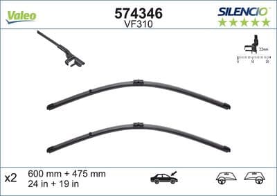 Limpiaparabrisas VALEO 574346