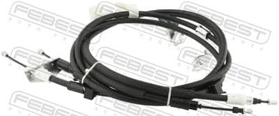 Cable de accionamiento, freno de estacionamiento FEBEST 21100-FOCIII